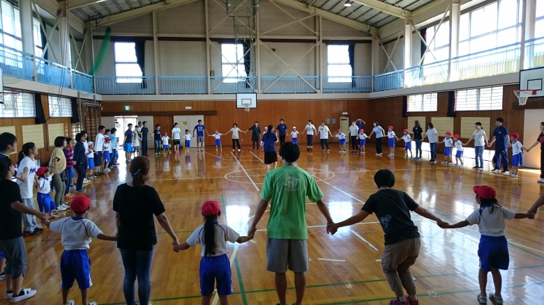 地元小学校で親子レク